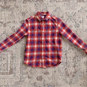 JCrew Boys Plaid Flannel Shirt